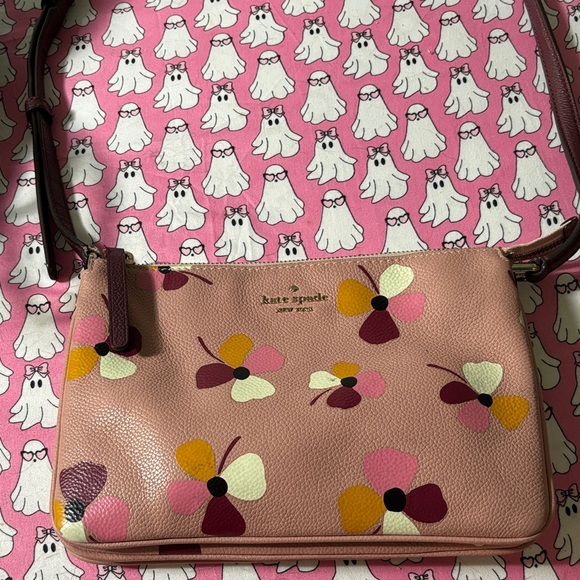 Kate Spade Pink and Purple Floral Crossbody Bag - Picture 1 of 13